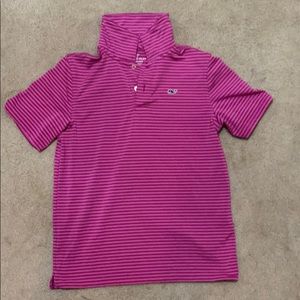 Boys Vineyard Vines Performance Striped Polo